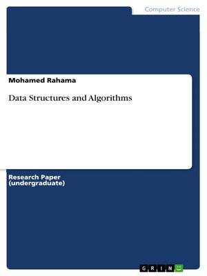 cover image of Data Structures and Algorithms